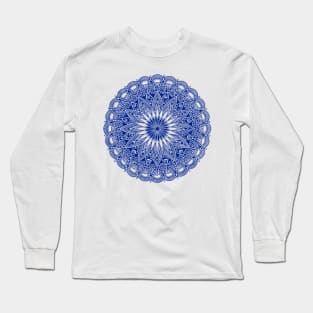 Mandala (dark blue) Long Sleeve T-Shirt